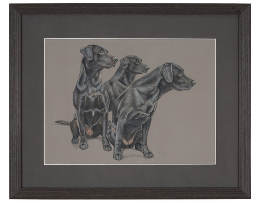 Original "The Shooting Party" Pencil Drawing