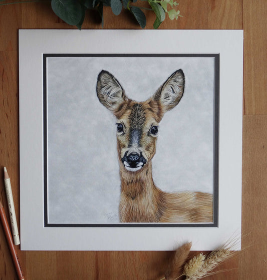 Large "Roe Deer" Giclée Print