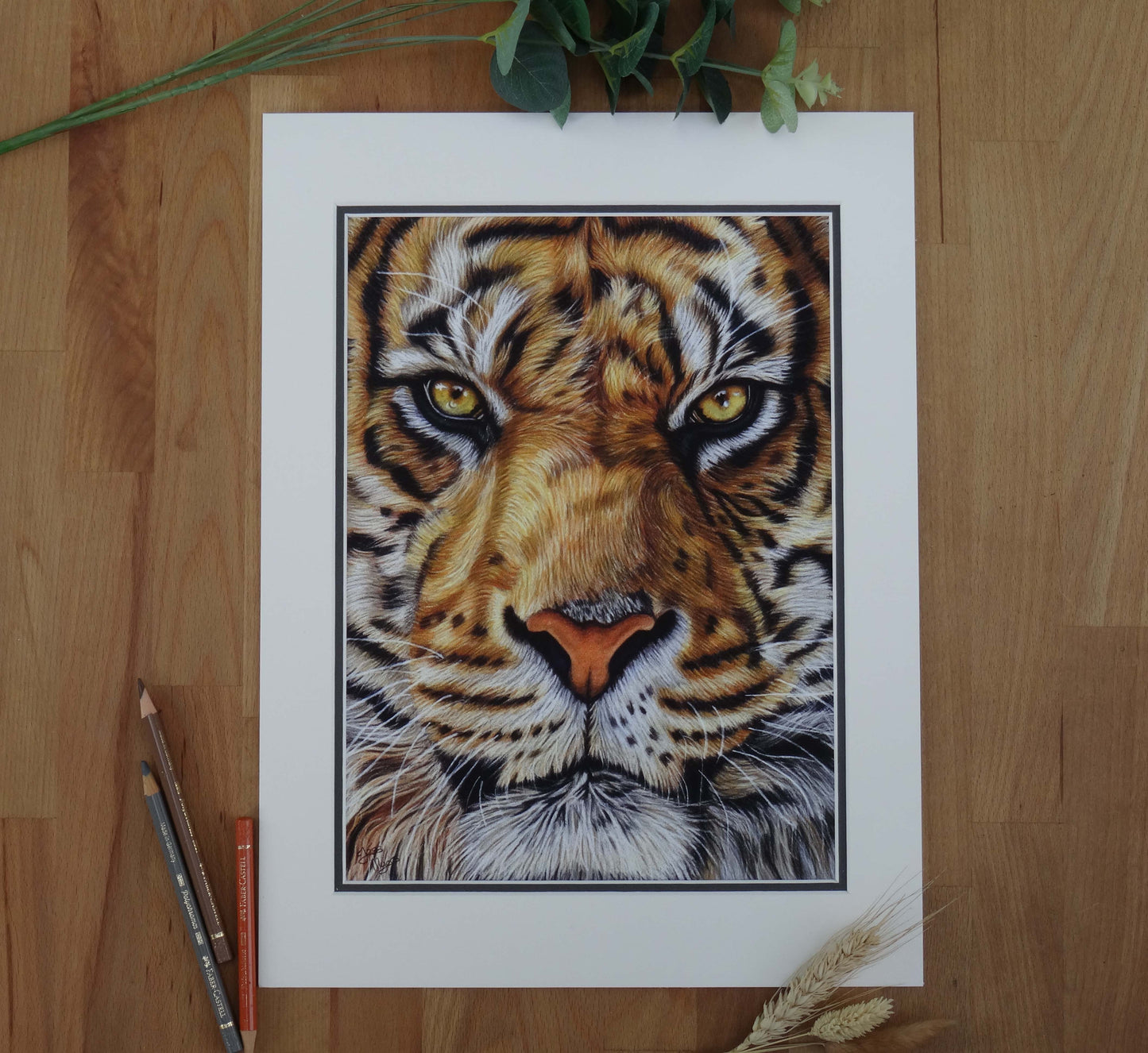 Large "Tiger Portrait" Giclée Print