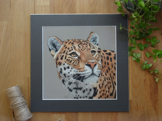 Large "Amber Eyed Jaguar" Giclée Print