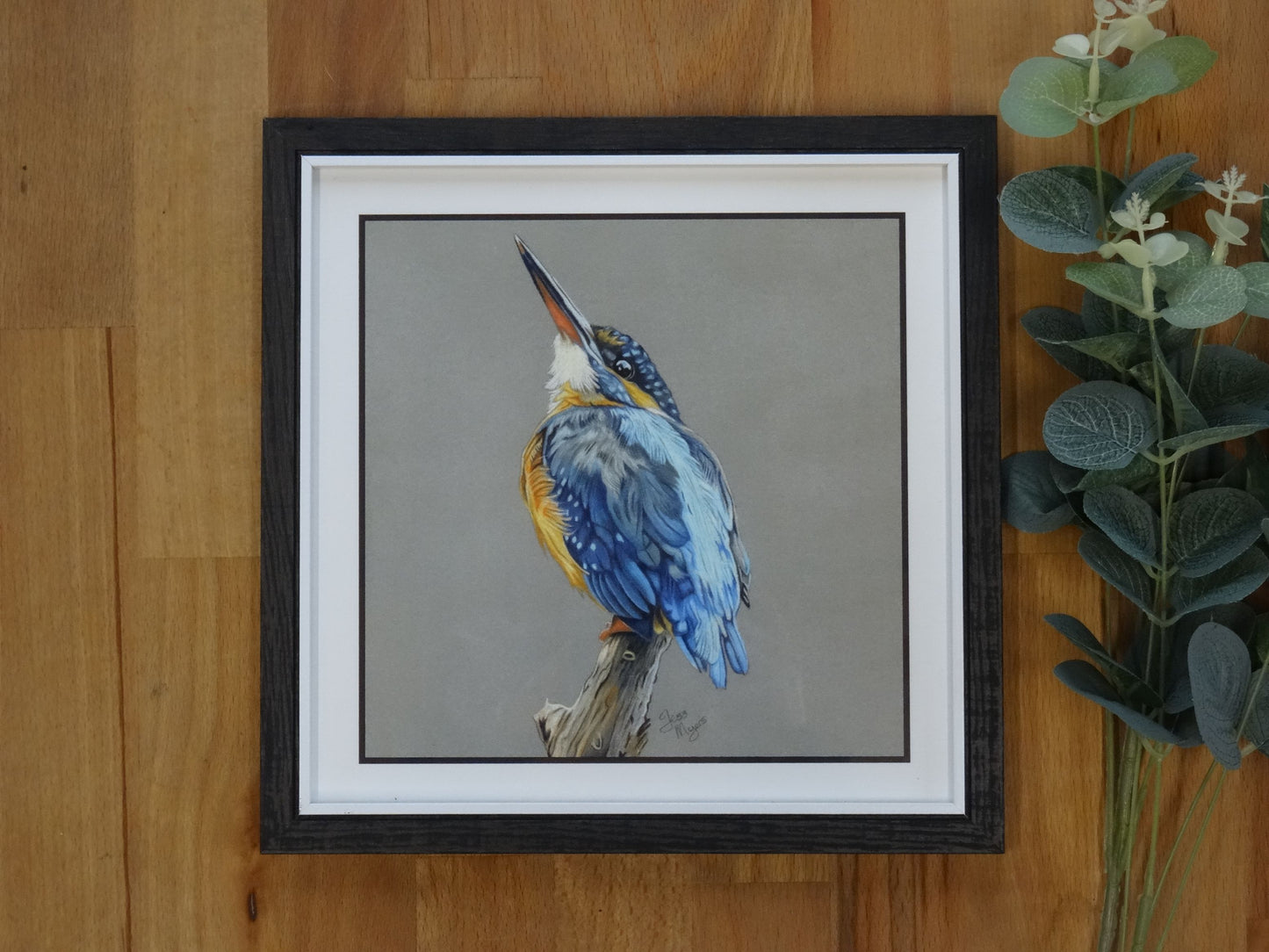 Small "Little Fisherman" Kingfisher Print.