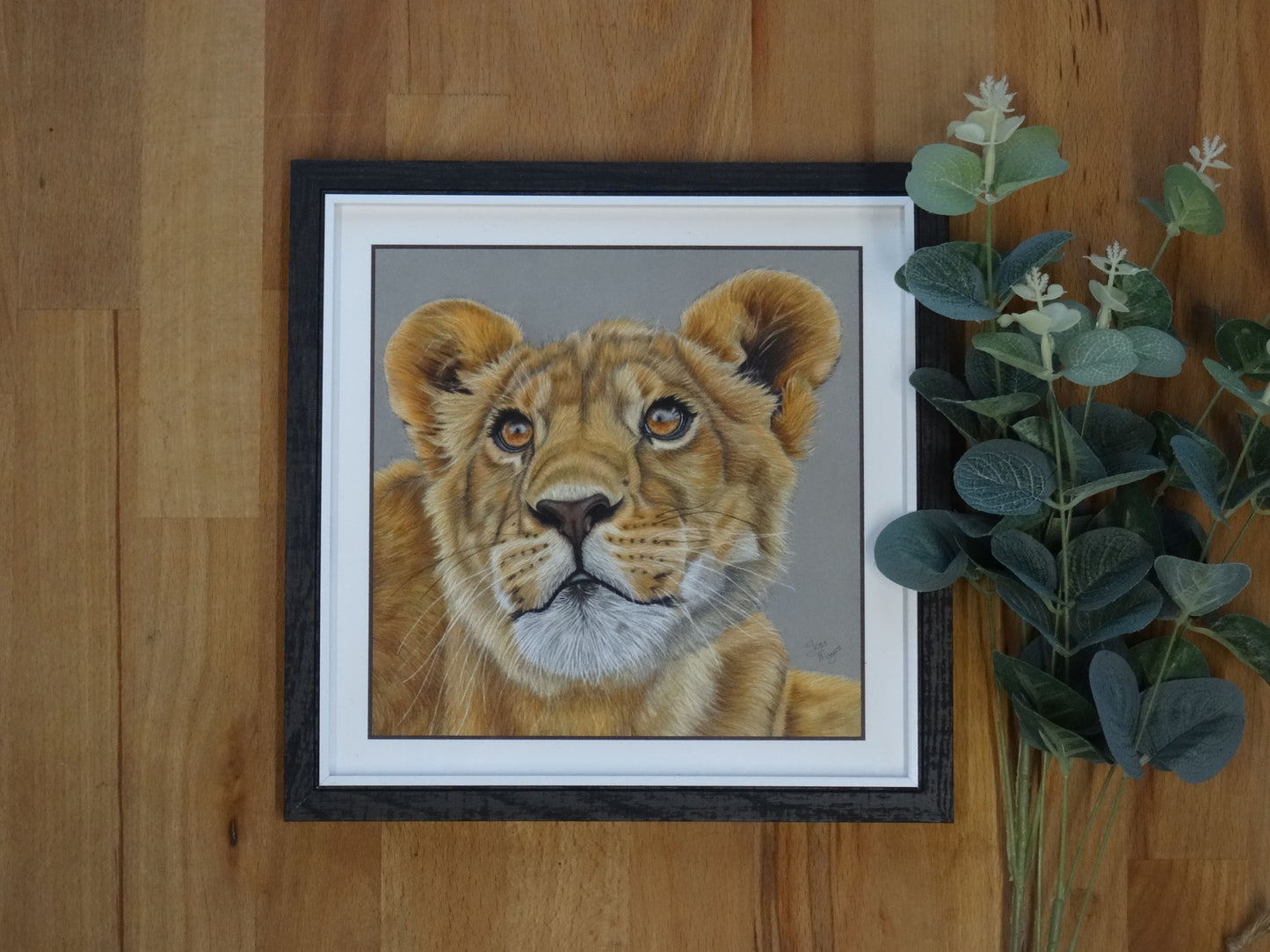 Small "Adolescent" Lion Print