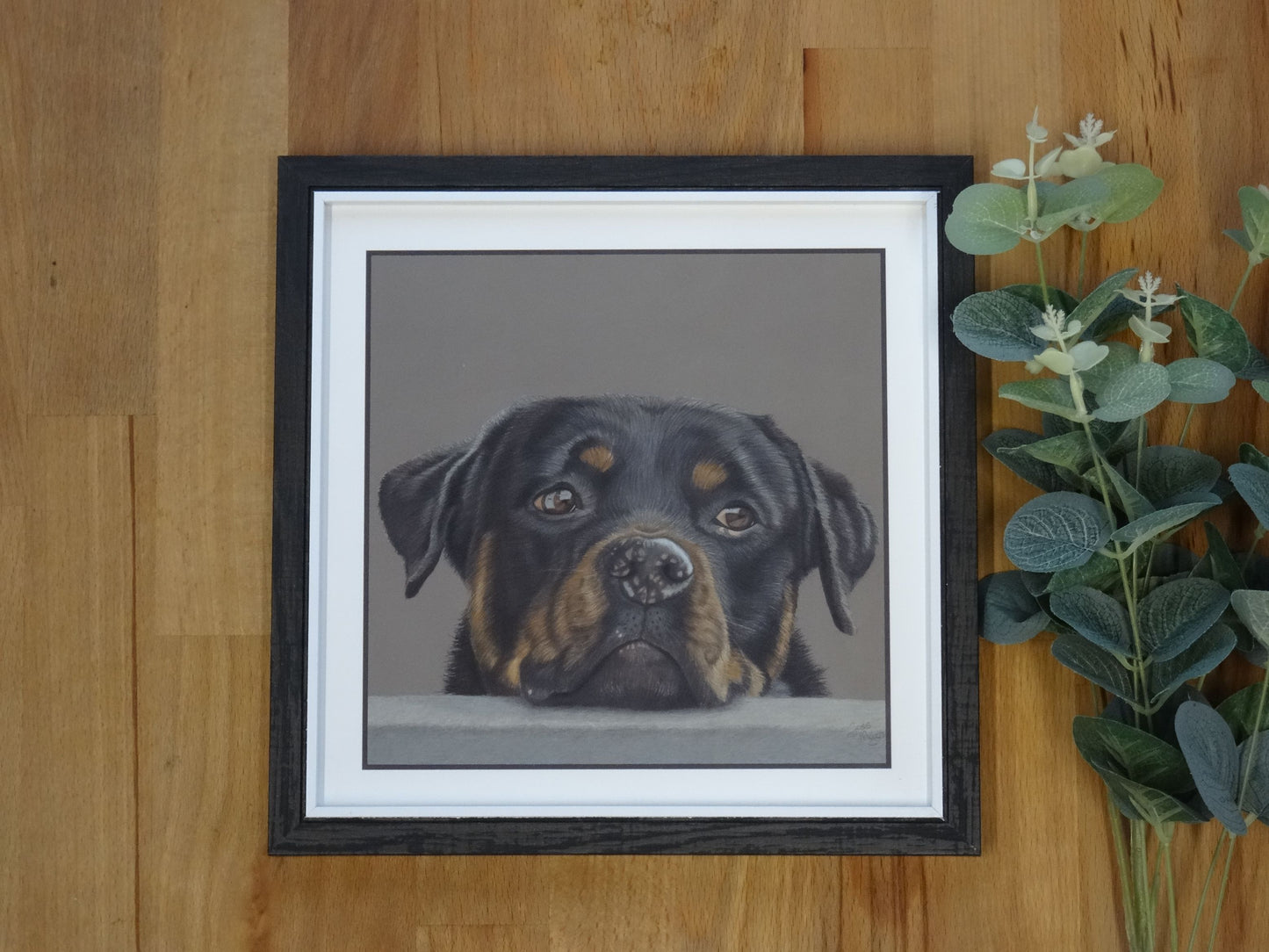 Small Rottweiler Print